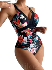 Maiô Feminino Decote em V Floral Tropical Verão 2026