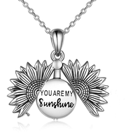 Colar Girassol - Relicário (Você é meu raio de Sol)