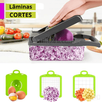 Cortador e Ralador de Legumes e Vegetais Multifuncional 16 em 1