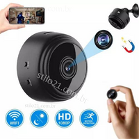 Mini Câmera de Segurança WiFi 1080P HD Com Visão Noturna   [Frete Grátis]