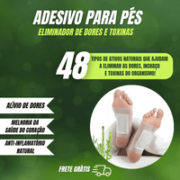 Kit 20 Adesivos Detox de Drenagem Linfática – Foot Pads Detox