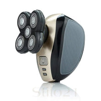 Barbeador e Aparador Elétrico 5 em 1 Flutuante Sem Fio 4D À Prova D'água