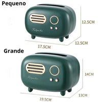Suporte de Caixa de Lenços em Forma de Rádio Retrô