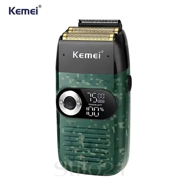 Barbeador Elétrico Shaver Kemei Km2027 3x velocidades Bivolt Profissional
