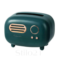 Suporte de Caixa de Lenços em Forma de Rádio Retrô