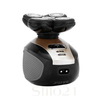 Barbeador e Aparador Elétrico 5 em 1 Flutuante Sem Fio 4D À Prova D'água