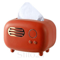 Suporte de Caixa de Lenços em Forma de Rádio Retrô