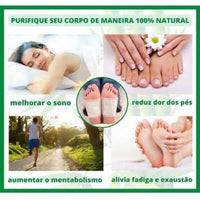 Kit 20 Adesivos Detox de Drenagem Linfática – Foot Pads Detox