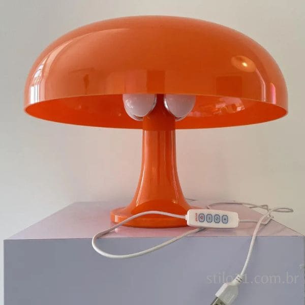 Luminária de Mesa Cogumelo Led com Design italiano [Frete Grátis]