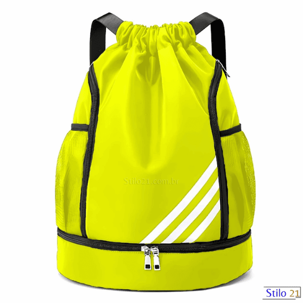 Mochila Saco Esportiva Impermeável Anti-Roubo com Cordão