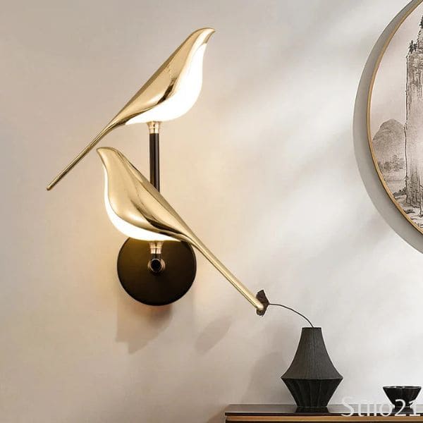 Arandela de Parede Decorativa Pássaro Nórdico - Led Bird
