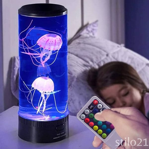Luminária de Mesa Decorativa Água-viva Flutuantes 3D LED