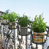 Suporte Suspenso para Vasos de Plantas – Cesto de Ferro Premium