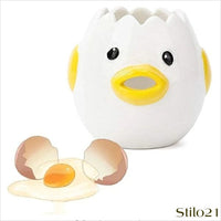 Separador de Gema de Ovo em Cerâmica Forma de Pintinho - Frete Grátis