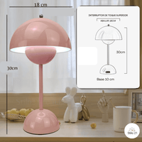 Luminária Led de Mesa LED USB Touch Cogumelo