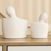 Escultura de Casal Almas Gêmeas Abraçados em Cerâmica  — Promoção