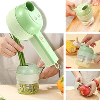 Triturador de Legumes Elétrico Multifuncional 4 em 1  + Frete Grátis