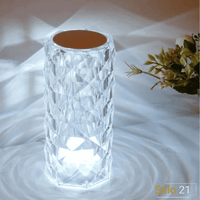Luminária de Luxo Cristal Light 16 Cores – Sensível ao Toque + Controle Remoto