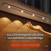 Luminária de LED Inteligente com Sensor de Movimento- [Frete Grátis]