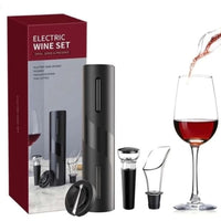 Kit Abridor De Vinho Automático Elétrico Premium Com Acessórios