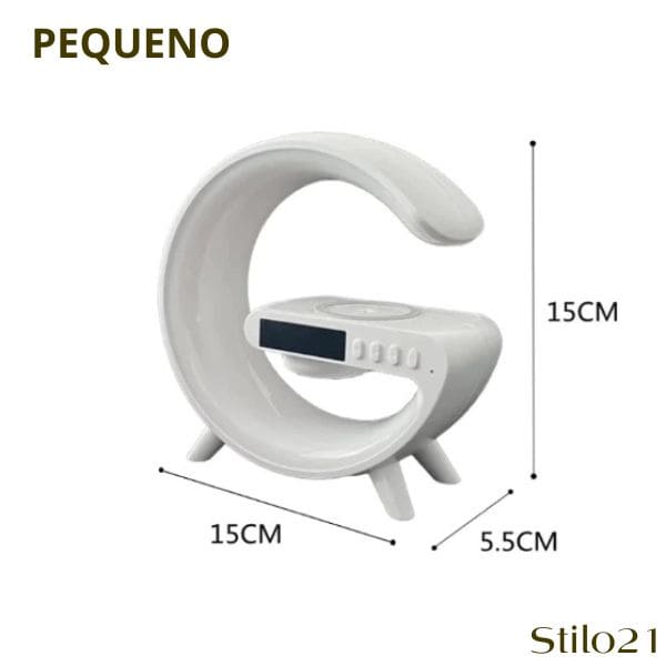 G-Speaker Smart Station Luminária, Alto Falante e Carregador Sem Fio - 4 em 1