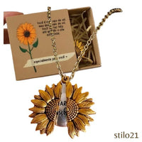 Colar Girassol - Relicário (Você é meu raio de Sol)