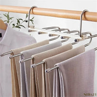 Kit 3 Cabides 5 em 1 Retrátil Multifuncional para Calças em Aço Inox  Frete Grátis