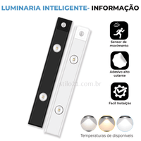 Luminária de LED Inteligente com Sensor de Movimento- [Frete Grátis]