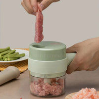 Triturador de Legumes Elétrico Multifuncional 4 em 1  + Frete Grátis