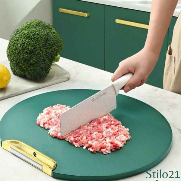Tábua Para Corte de Alimentos Antibacteriana Verde  - Compre 1 Leve 2