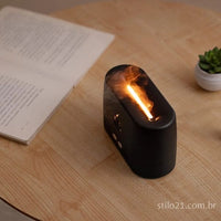 Umidificador Ar Flame Difusor Aromatizador Óleos Essenciais