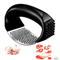 Espremedor Triturador Amassador De Alho Manual Aço Inox  – Frete Grátis