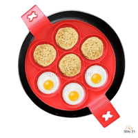 Molde Silicone Flip'n'Cook Antiaderente para Ovos Panquecas  e Omeletes