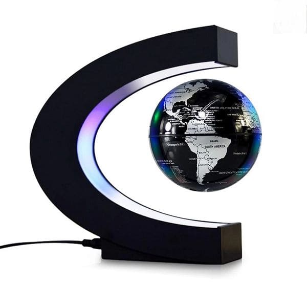 Globo de Levitação Magnética Flutuante Led Mapa do Mundo