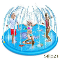 Piscina Splash Sprinkler Inflável Chafariz Criança e Pet 170cm