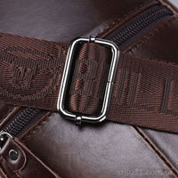 Bolsa de Ombro Masculina em Couro Genuíno  - [Frete Grátis]