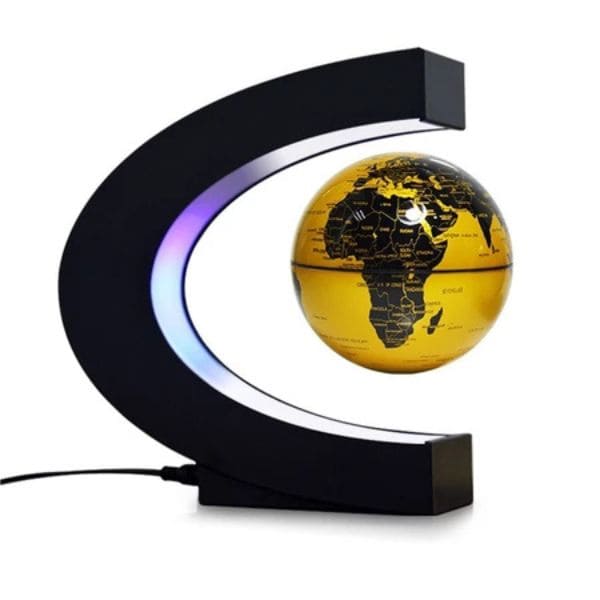 Globo de Levitação Magnética Flutuante Led Mapa do Mundo