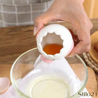 Separador de Gema de Ovo em Cerâmica Forma de Pintinho - Frete Grátis