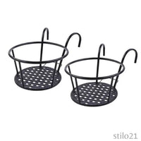 Suporte Suspenso para Vasos de Plantas – Cesto de Ferro Premium