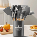 Kit 12 Peças de Talheres em Silicone Utensílios Premium  [Frete Grátis]