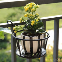 Suporte Suspenso para Vasos de Plantas – Cesto de Ferro Premium