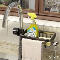 Suporte Organizador Prateleira Ajustável de Torneira Para Cozinha- Frete Grátis