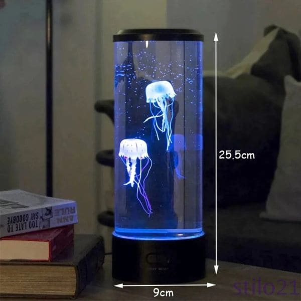 Luminária de Mesa Decorativa Água-viva Flutuantes 3D LED