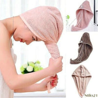 Kit 3 Touca Toalha De Banho Grossa de Secar Cabelo Microfibras Anti Frizz