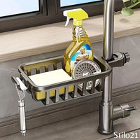 Suporte Organizador Prateleira Ajustável de Torneira Para Cozinha- Frete Grátis