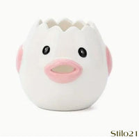 Separador de Gema de Ovo em Cerâmica Forma de Pintinho - Frete Grátis