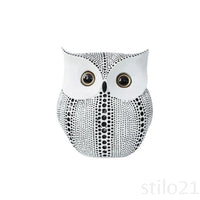 Estátua de Coruja Retrô Decorativa em Resina Feita à Mão