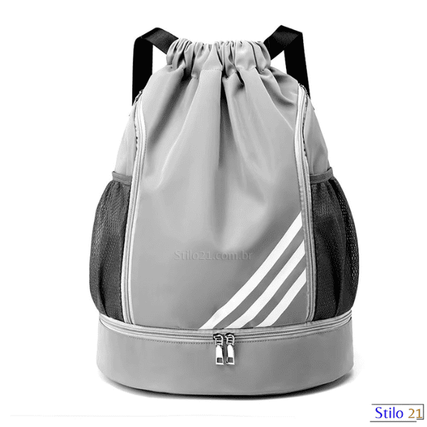 Mochila Saco Esportiva Impermeável Anti-Roubo com Cordão