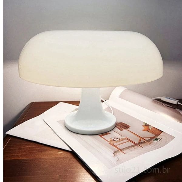 Luminária de Mesa Cogumelo Led com Design italiano [Frete Grátis]