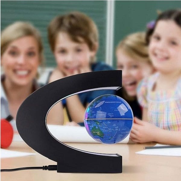 Globo de Levitação Magnética Flutuante Led Mapa do Mundo